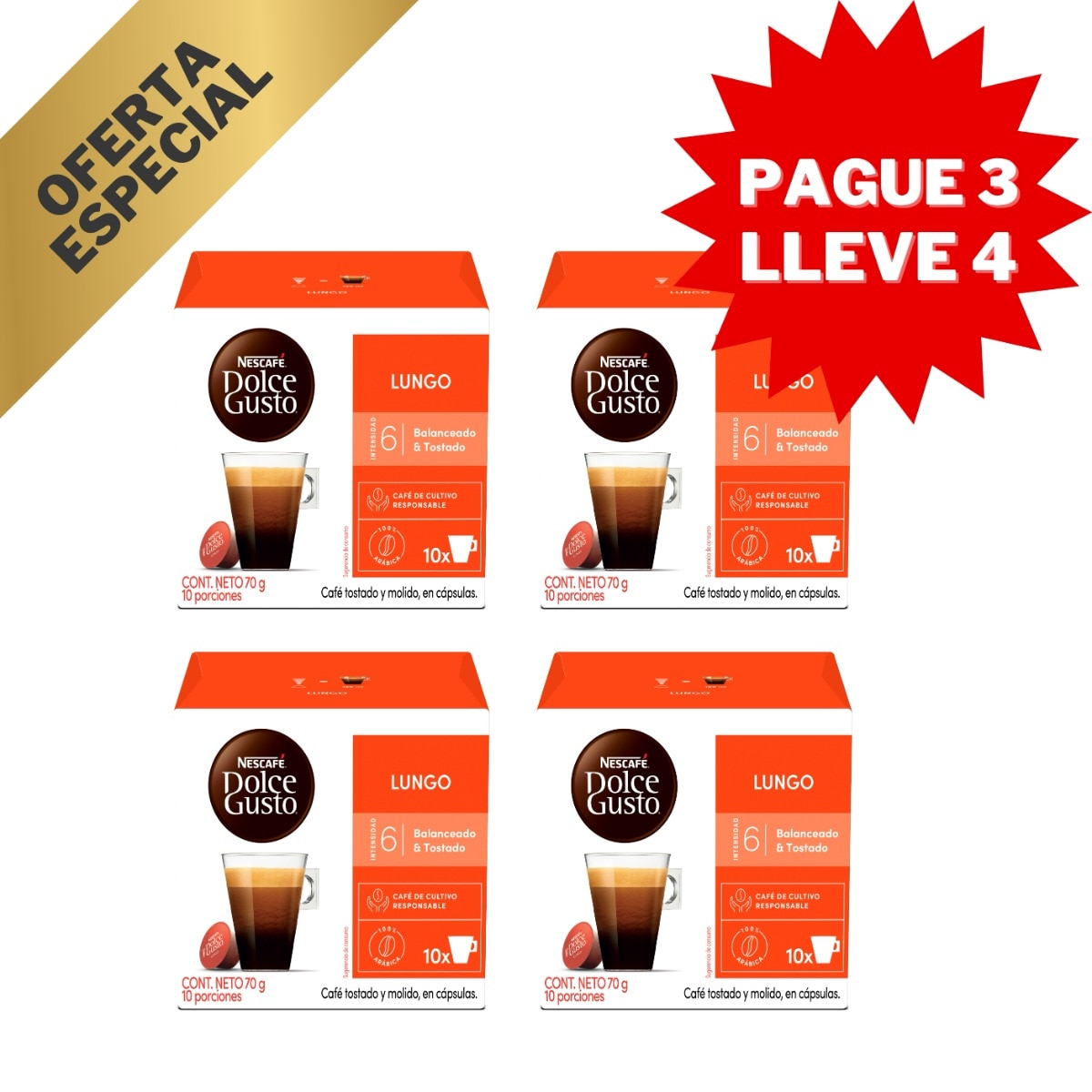 LUNGO PAGUE 3 LLEVE 4