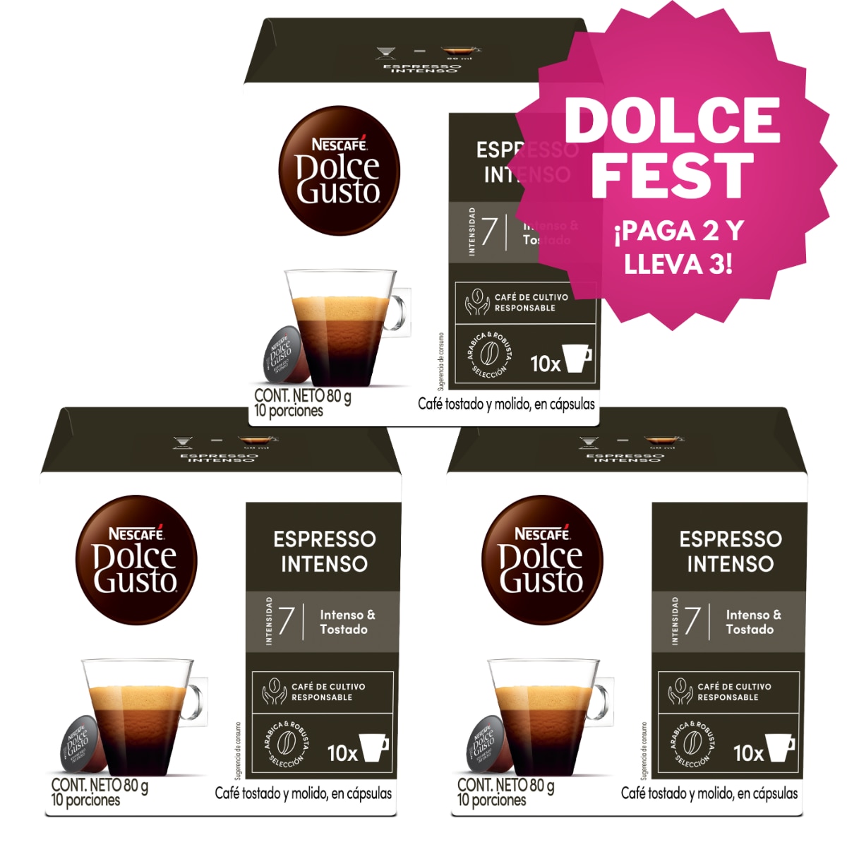 ESPRESSO INTENSO PAGUE 2 LLEVE 3