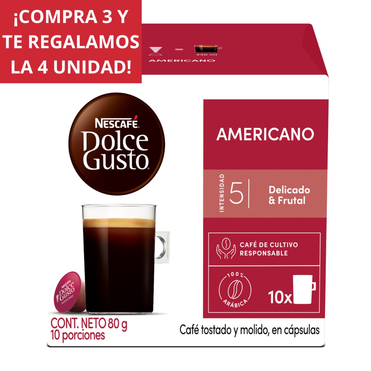 Café Americano 10 cápsulas