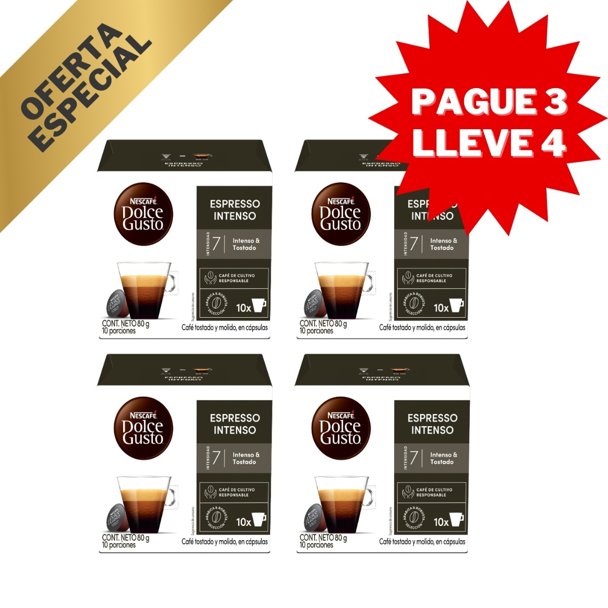 ESPRESSO PAGUE 3 LLEVE 4