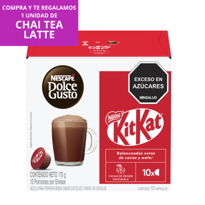 KitKat&reg;  Chocolate Caliente 10 C&aacute;psulas