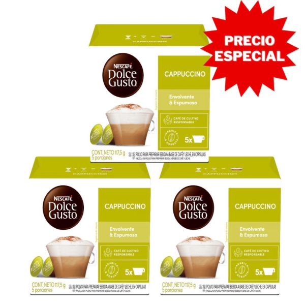 CAPPUCCINO PACK X3 - 30 CÁPSULAS