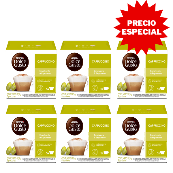 CAPPUCCINO PACK X6 - 60 CÁPSULAS