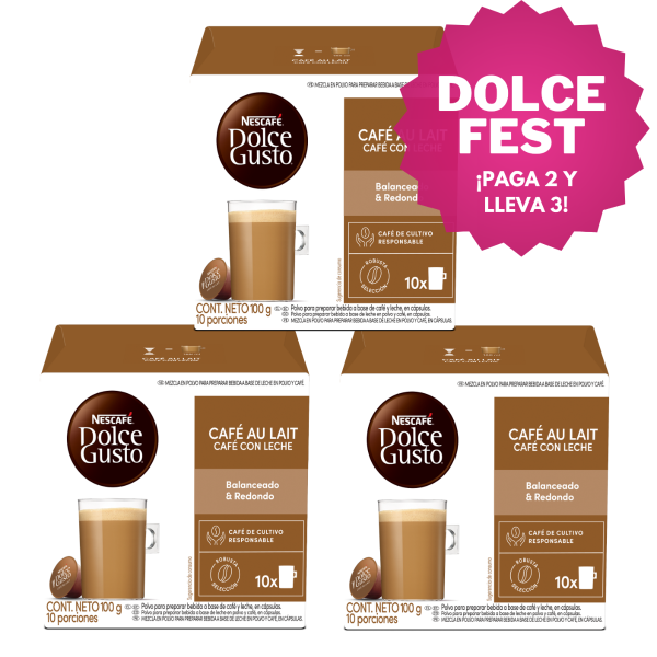 CAFÉ AU LAIT PAGUE 2 LLEVE 3