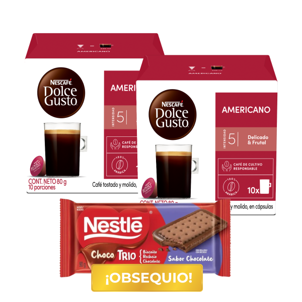 DUO PACK AMERICANO-GRATIS GALLETA