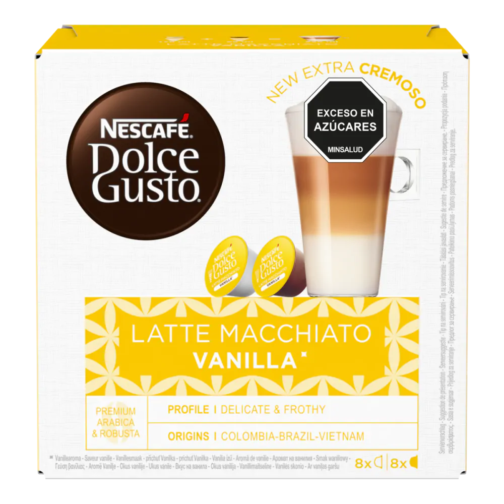 Latte Macchiato Vainilla Sabor irresistible Dolce Gusto