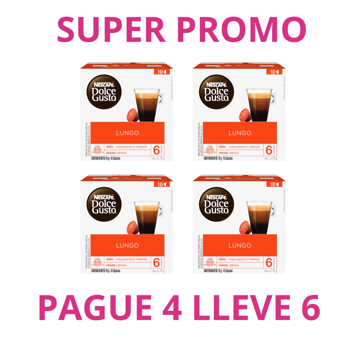 LUNGO PAGUE 4 LLEVE 6