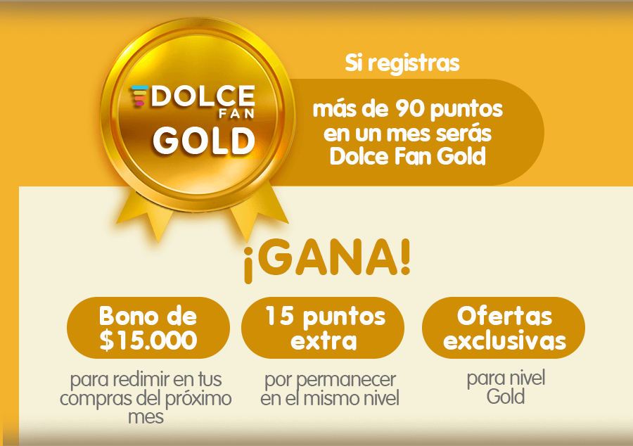 Dolce fan gold